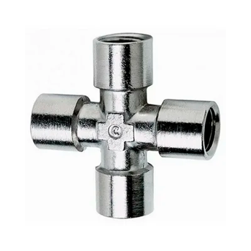 Фитинг резьбовой крестообразный Camozzi 2033 1/8