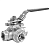 Кран шаровой 3-ходовой Camozzi 3WAYHQ3WAYL-316-PPM-040-220VAC